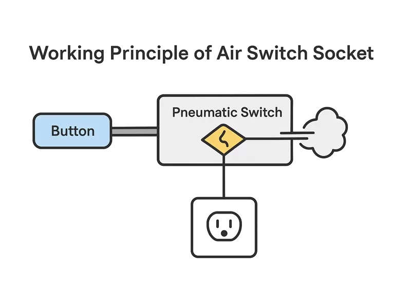 Working Principle of Air Switch Socket