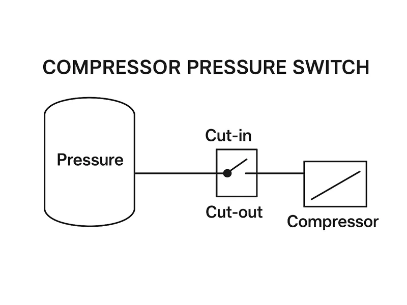 Working Principle of Compressor Pressure Switch